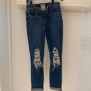 L'Agence Luna Distressed Chain Jean